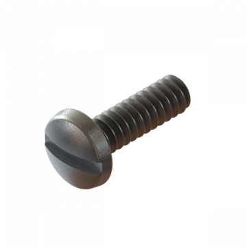 R-1018 PLATED STEEL MACHINE SCREW ROUND SLOTTED